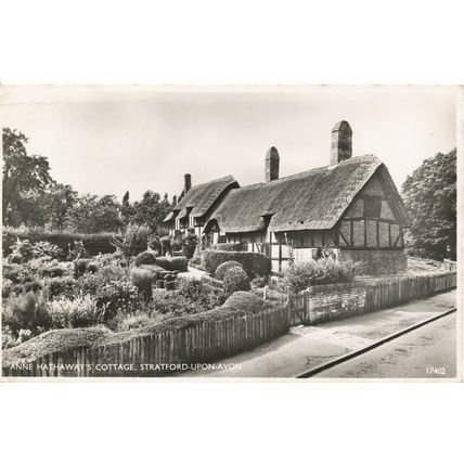 PC18097 Anne Hathaways Cottage. Stratford Upon Avon. Salmon series