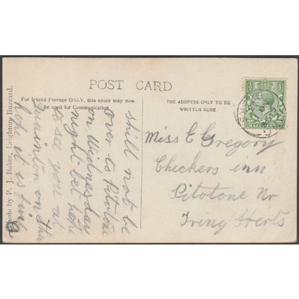Wing Church, Buckinghamshire, 1913 - PJ Baker RP Postcard