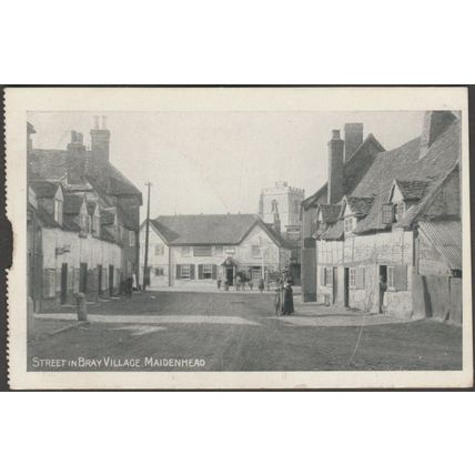 Street in Bray Village, Maidenhead, Berkshire, 1905 - Pictorial Postcard