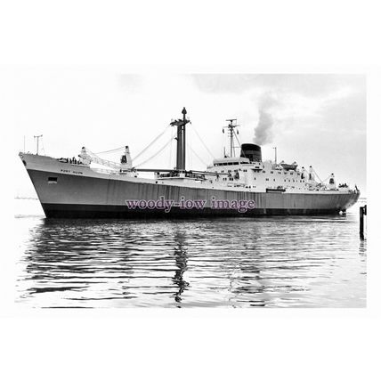 pu0965 - Port Line Cargo Ship - Porrt Huon - print 6x4