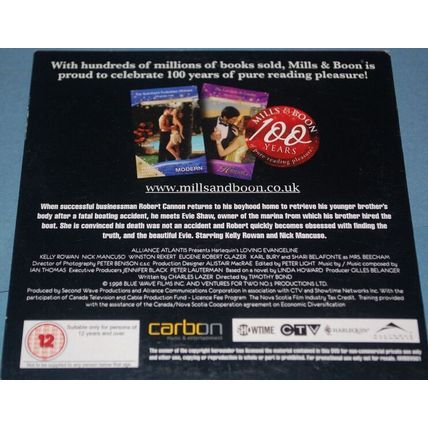 Mills And Boon - Evangeline - Daily MAIL PROMO DVD