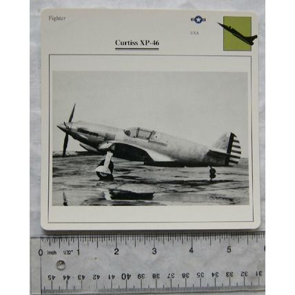 Curtiss XP-46 - USA - Fighter - Collectors Club Card