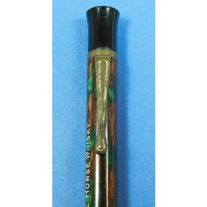 Vintage Advertising Mechanical Propelling Pencil Working White Horse Whisky