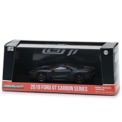 GREENLIGHT GL86160 - 1/43 FORD GT 2019 CARBON ORANGE AND GREY BLACK