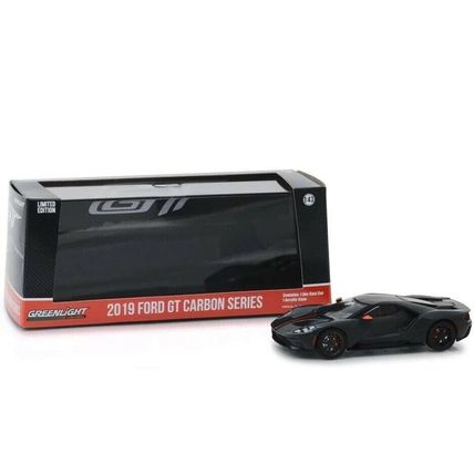 GREENLIGHT GL86160 - 1/43 FORD GT 2019 CARBON ORANGE AND GREY BLACK