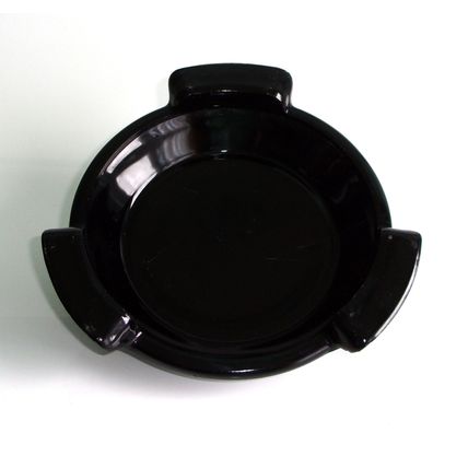 Davidson Art Deco Black Glass Plinth, Stand, Base No. 1.
