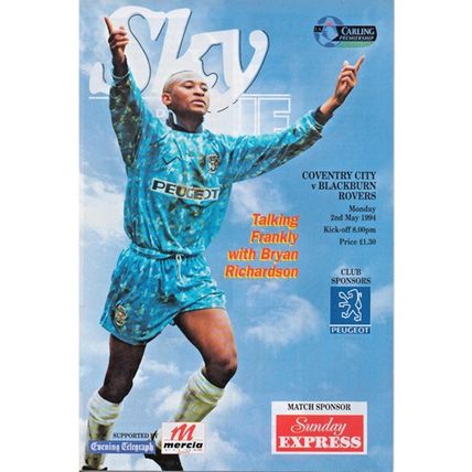 COVENTRY CITY v BLACKBURN ROVERS PREMIER LEAGUE 1994