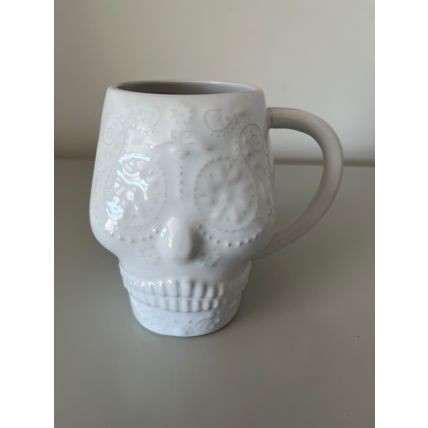 MUG - MEXICAN DAY OF THE DEAD SKULL (WHITE)