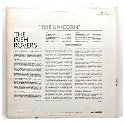 The Unicorn The Irish Rovers 1973 LP Vinyl Record Album Vintage (P4)
