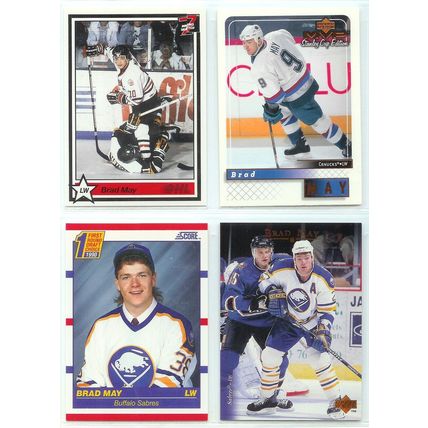 Brad May 13x card lot incl RC's