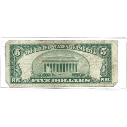 1950-B US $5.00 Bill STAR NOTE! F/VF