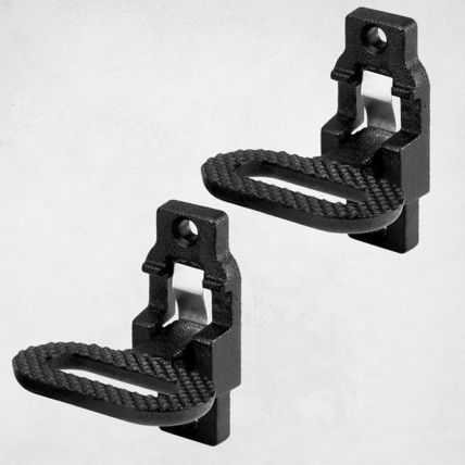 4 Pack Black Folding Safety Step Steel Heavy-Duty Fold down Utility Body Step Gr