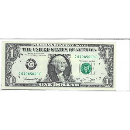 Lot of 2 Consecutive 1981-A US Federal Reserve $1.00 Bill Gem UNC