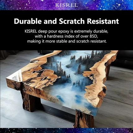 Deep Pour Epoxy Resin, KISREL 3Gallon Resin Epoxy Kit (2:1) for 2-4 Inch Pour De