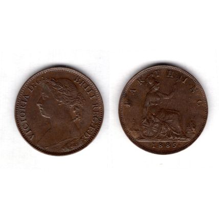 Great Britain. Victoria. Farthing 1885. dy21274