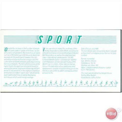 GB FDC 1986 - Sport (mint) Southampton