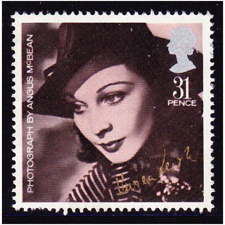Great Britain 1985 Film Year 31p Vivien Leigh Used SG 1301 Sc 1122 postage stamp