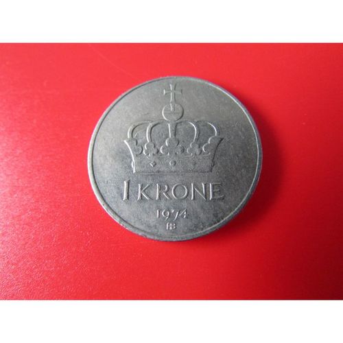 1974 NORWAY ONE KRONE FREE POST. AAF