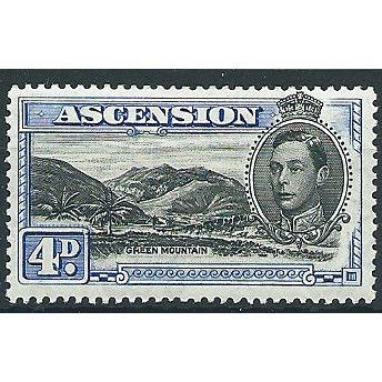 Ascension 1940 SG42c 4d Black & Ultramarine Mounted Mint ... .