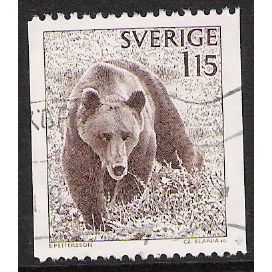Fa 1038 a: 1 Kr. 15 brown Definitive Stamp: Brown Bear.
