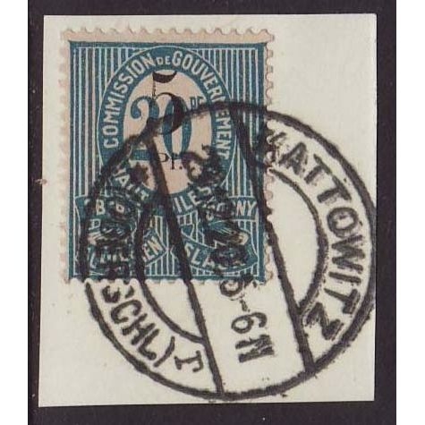 Upper Silesia - Germany 1920 SG 13 Used - On piece (C-246)
