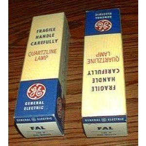 Pair of GE FAL Quartzline Lamps :: FREE Shipping