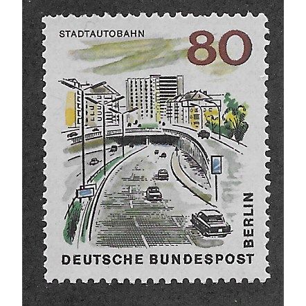BERLIN - 1965 U/M 80pf 'NEW BERLIN - CITY MOTORWAY' (EBID63-259)