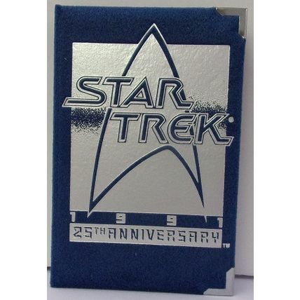 STAR TREK ' 25th ANNIVERSARY SILVER COIN ' U.S.S. ENTERPRISE (1991)