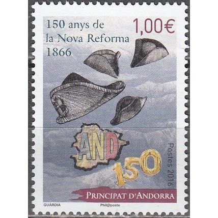 Andorre Français 2016 Yvert 782 Neuf ** Cote (2017) 2.00 € Nouvelle Réforme