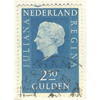 Netherlands 1969 - 2.50g greenish blue - Queen Juliana - used