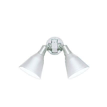 Progress 2-Light Outdoor White Wall Light