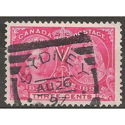 Canada 1897 SG126 3c Carmine Jubilee Good+ Used ..