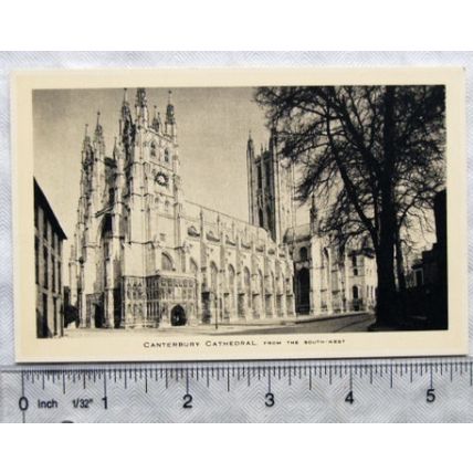 vintage postcard Canterbury Cathedral from South East