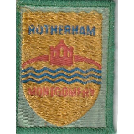Scout Badge UK - Rotherham Montgomery - White Back - Used (BY241)