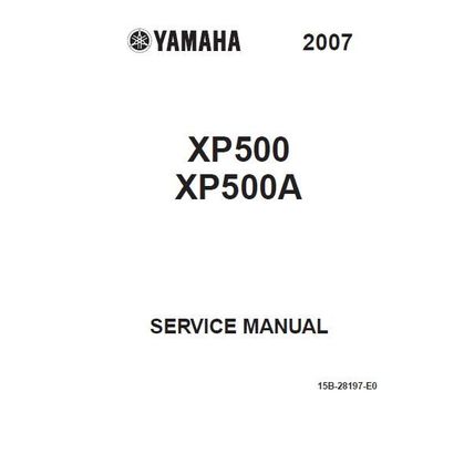 YAMAHA XP500 XP500A SERVICE MANUAL 2007 SCOOTER 450 PAGES IN ENGLISH