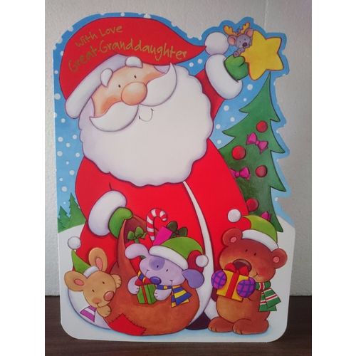 50% OFF Large Christmas Cards - Great Granddaughter - 03 - **CLEARANCE SALE **