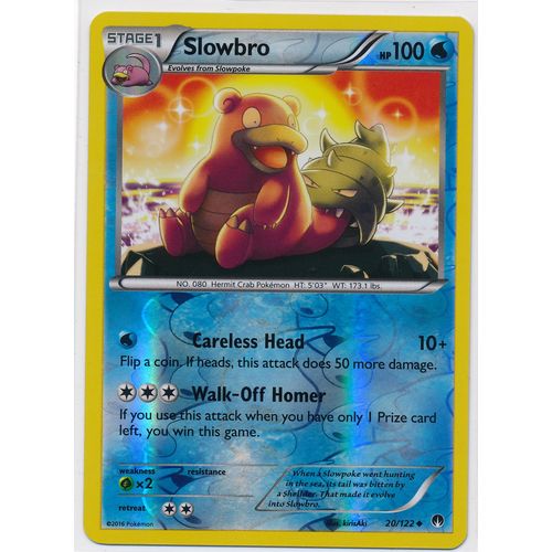 Pokemon XY BREAKPoint #020/122 Slowbro Rev Holo