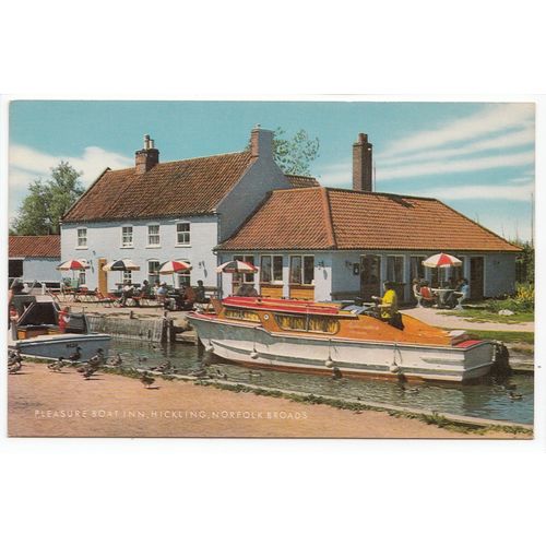 Pleasure Boat Inn Hickling Norfolk Broads Postcard 22