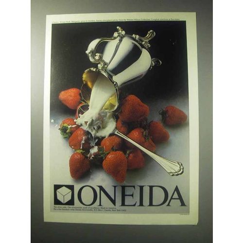1985 Oneida Silver Ad - Marquette Spoon, Joanne Pitcher