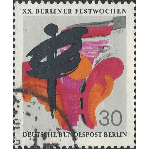 BERLIN, Berlin Festival, multicolour 1970, 30pf