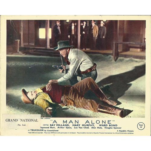 A MAN ALONE Ray Milland, Mary Murphy, Ward Bond F-O-H Stills (6)