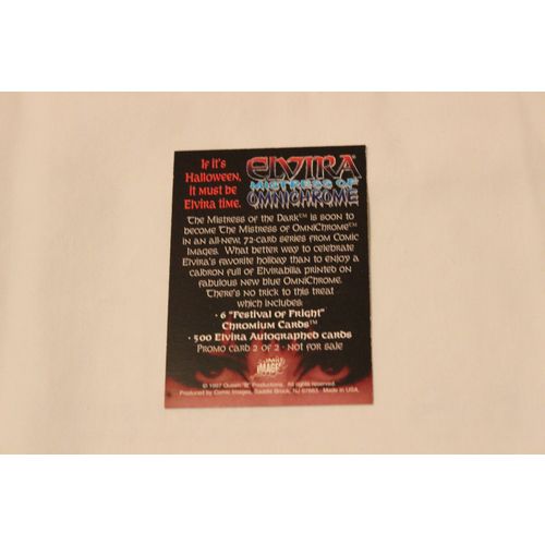 1997 Comic Images Elvira-Mistress of OmiChrome Promo 2
