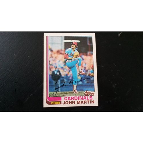 1982 Topps Card # 236 John Martin Very Good-Excellent (4) St Louis Cardinals
