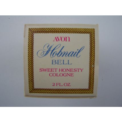 Avon Decanter Hobnail Bell Sweet Honesty Cologne 2 Fl Oz Original Box Vintage