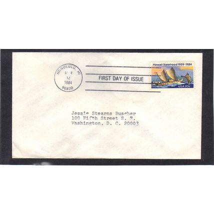 FDC 2080 20c Hawaii (No Cachet-Typed/A) CV39229
