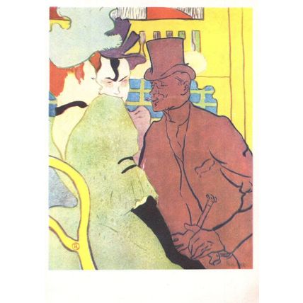 Toulouse Lautrec The Englishman Of The Moulin Rouge Painting Postcard