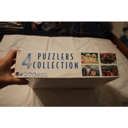PUZZLERS 4 COLLECTION-4 1000 PIECE PUZZLES PUPPIES KITTENS