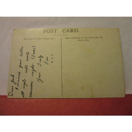 HOLYROOD PALACE, EDINBURGH unused antique postcard c.1905 Stewart tartan =