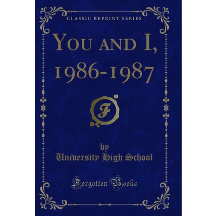 You and I, 1986-1987 (Classic Reprint)