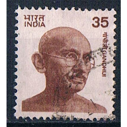 India 1980 SG968 Ghandi 35p Used Stamp
